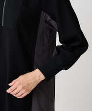 PZPAD01390 GEORGES RECH(ジョルジュ・レッシュ) ダンボールタフタドッキングワンピース ブラック