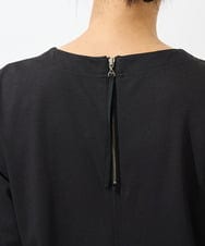 PZPGA41430 GEORGES RECH(ジョルジュ・レッシュ)  [日本製/接触冷感]ストレッチランタンスリーブナローワンピース ブラック