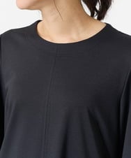 PZPGA41430 GEORGES RECH(ジョルジュ・レッシュ)  [日本製]ストレッチランタンスリーブナローワンピース ブラック