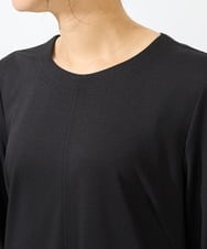 PZPGA41430 GEORGES RECH(ジョルジュ・レッシュ)  [日本製/接触冷感]ストレッチランタンスリーブナローワンピース ブラック