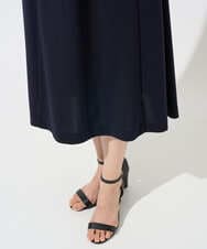 PZPGD11330 GEORGES RECH(ジョルジュ・レッシュ) ドライタッチジャージーフレアワンピース ネイビー