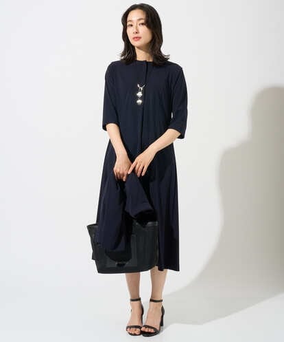 PZPGD11330 GEORGES RECH ドライタッチジャージーフレアワンピース