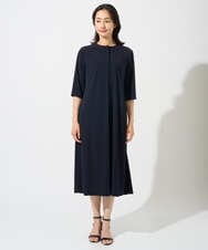 PZPGD11330 GEORGES RECH(ジョルジュ・レッシュ) ドライタッチジャージーフレアワンピース ネイビー