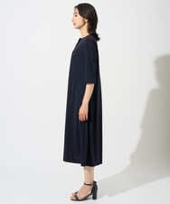 PZPGD11330 GEORGES RECH(ジョルジュ・レッシュ) ドライタッチジャージーフレアワンピース ネイビー