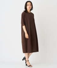 PZPHE61390 GEORGES RECH(ジョルジュ・レッシュ) シアージャージーコクーンワンピース ネイビー