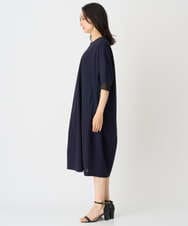 PZPHE61390 GEORGES RECH(ジョルジュ・レッシュ) シアージャージーコクーンワンピース ネイビー