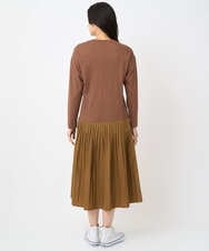 PZPJB44290 GEORGES RECH(ジョルジュ・レッシュ) ジャージータフタコンビワンピース オレンジ