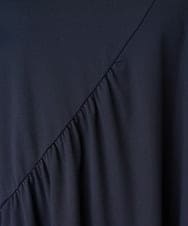 PZPJV31290 GEORGES RECH(ジョルジュ・レッシュ) アシンメトリージャージーネックワンピース ネイビー