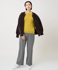 PZQAD39190 GEORGES RECH(ジョルジュ・レッシュ)  [日本製]ウーリッチ両面起毛ストレートパンツ グレー系(千鳥柄)