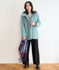 PZQAD39190 GEORGES RECH(ジョルジュ・レッシュ)  [日本製]ウーリッチ両面起毛ストレートパンツ グレー系(千鳥柄)