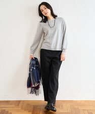 PZQAD39190 GEORGES RECH(ジョルジュ・レッシュ)  [日本製]ウーリッチ両面起毛ストレートパンツ グレー系(千鳥柄)