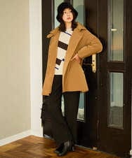 PZQAD39190 GEORGES RECH(ジョルジュ・レッシュ)  [日本製]ウーリッチ両面起毛ストレートパンツ グレー系(千鳥柄)