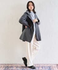 PZQAD39190 GEORGES RECH(ジョルジュ・レッシュ)  [日本製]ウーリッチ両面起毛ストレートパンツ グレー系(千鳥柄)