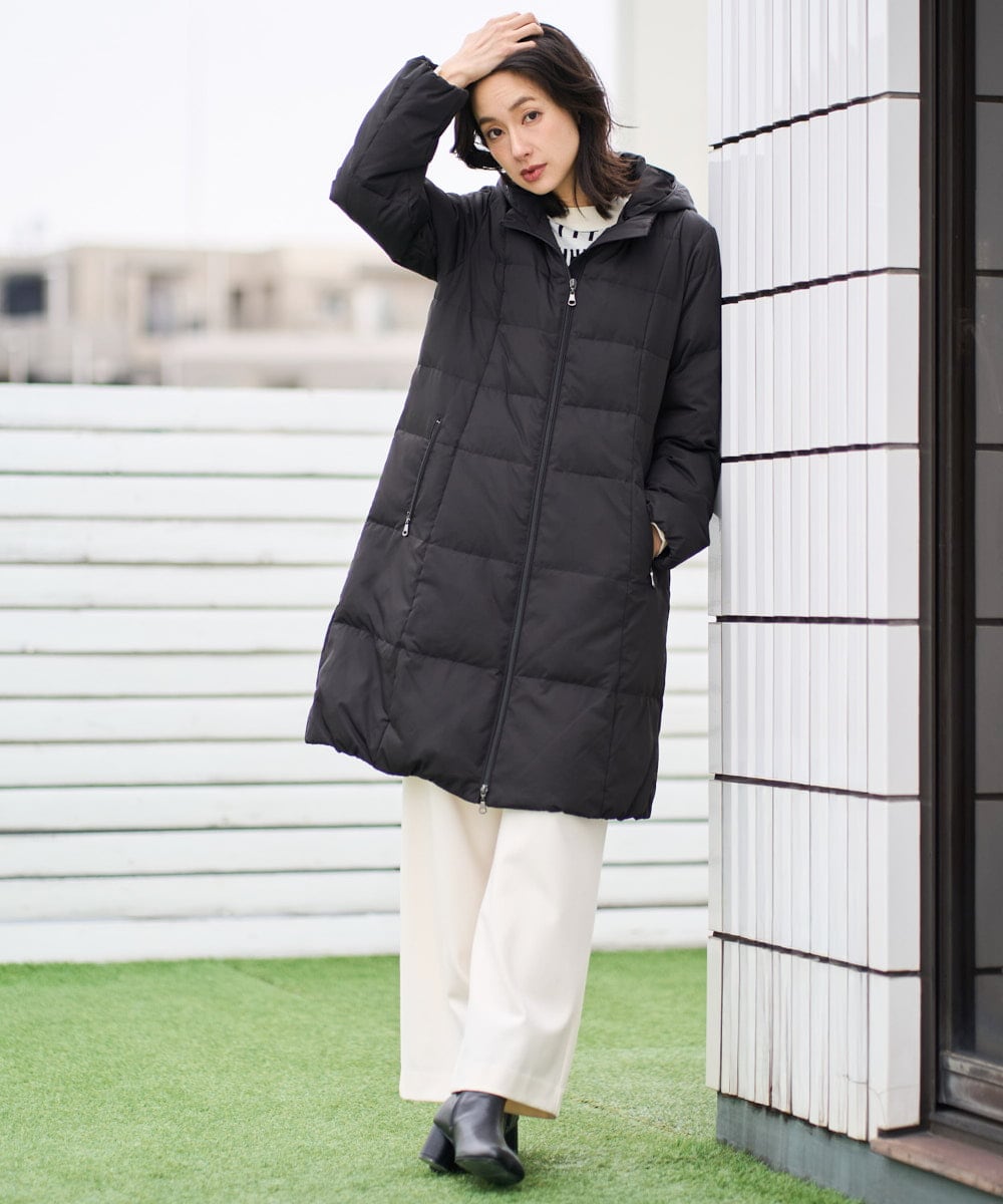 PZQAD39190 GEORGES RECH(ジョルジュ・レッシュ)  [日本製]ウーリッチ両面起毛ストレートパンツ グレー系(千鳥柄)