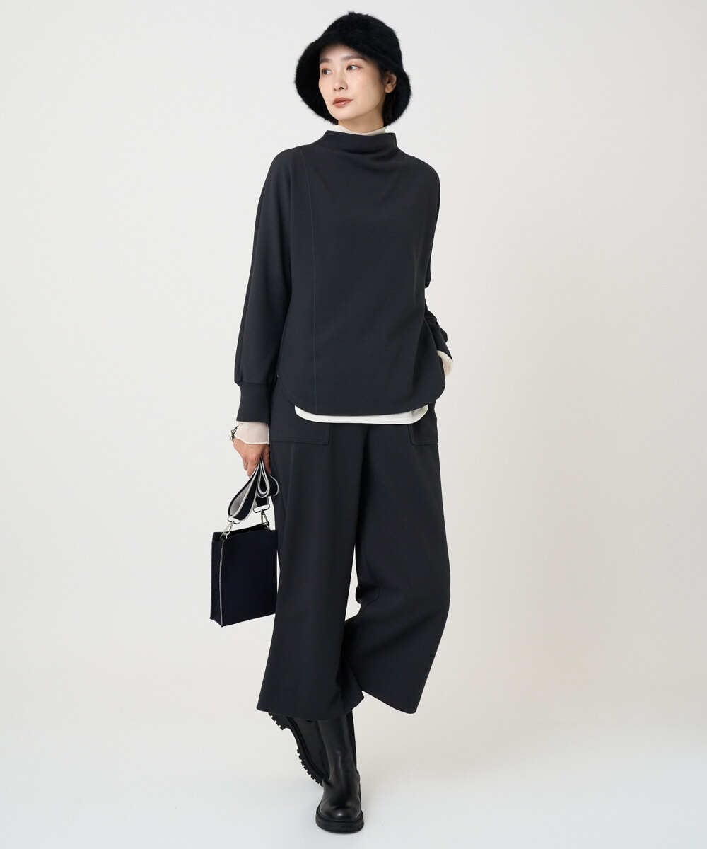 PZQAF30230 GEORGES RECH(ジョルジュ・レッシュ) [日本製/セットアップ対応]ジャージーガウチョパンツ ダークグレー