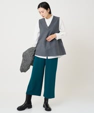 PZQAF30230 GEORGES RECH(ジョルジュ・レッシュ) [日本製/セットアップ対応]ジャージーガウチョパンツ ダークグレー