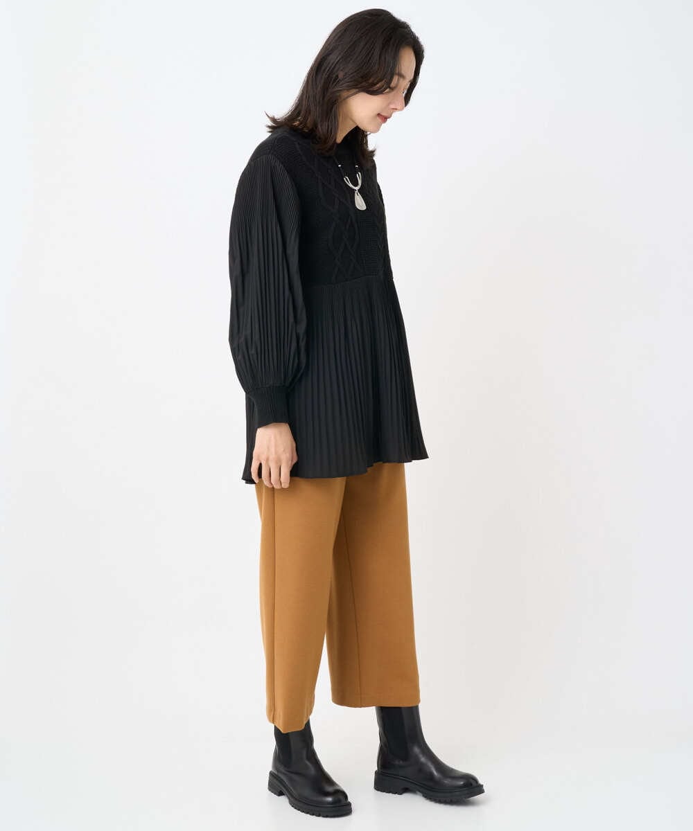 PZQAF73210 GEORGES RECH(ジョルジュ・レッシュ) [日本製]デュアルウォームガウチョパンツ ブラウン