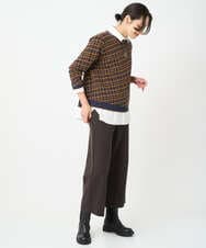 PZQAF73210 GEORGES RECH(ジョルジュ・レッシュ) [日本製]デュアルウォームガウチョパンツ ブラウン