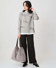 PZQAF74220 GEORGES RECH(ジョルジュ・レッシュ) [日本製]デュアルウォームロングパンツ ブラック