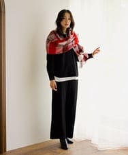 PZQAG42240 GEORGES RECH(ジョルジュ・レッシュ)  [セットアップ対応]ジャージーワイドパンツ グレー