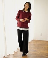 PZQAG42240 GEORGES RECH(ジョルジュ・レッシュ)  [セットアップ対応]ジャージーワイドパンツ グレー