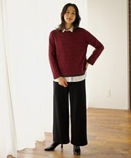 PZQAG42240 GEORGES RECH(ジョルジュ・レッシュ)  [セットアップ対応]ジャージーワイドパンツ グレー