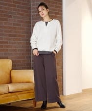 PZQAG42240 GEORGES RECH(ジョルジュ・レッシュ)  [セットアップ対応]ジャージーワイドパンツ グレー
