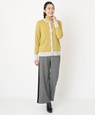 PZQAW04290 GEORGES RECH(ジョルジュ・レッシュ) 千鳥ジャガードストレートワイドパンツ ブラック