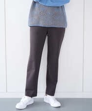 PZQCF64210 GEORGES RECH(ジョルジュ・レッシュ)  [日本製]トリコット裏起毛テーパードパンツ ブラウン