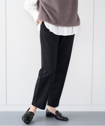 PZQCF64210   [日本製]トリコット裏起毛テーパードパンツ