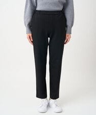 PZQCF64210 GEORGES RECH(ジョルジュ・レッシュ)  [日本製]トリコット裏起毛テーパードパンツ ブラック