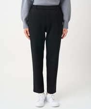 PZQCF64210 GEORGES RECH(ジョルジュ・レッシュ)  [日本製]トリコット裏起毛テーパードパンツ ブラック