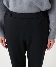 PZQCF64210 GEORGES RECH(ジョルジュ・レッシュ)  [日本製]トリコット裏起毛テーパードパンツ ブラック