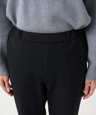 PZQCF64210 GEORGES RECH(ジョルジュ・レッシュ)  [日本製]トリコット裏起毛テーパードパンツ ブラック