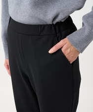 PZQCF64210 GEORGES RECH(ジョルジュ・レッシュ)  [日本製]トリコット裏起毛テーパードパンツ ブラック