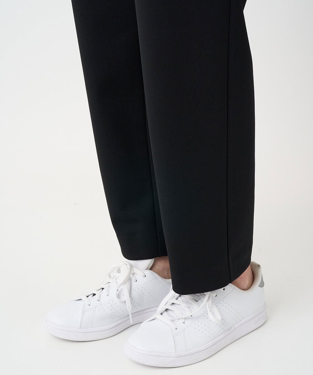 PZQCF64210 GEORGES RECH(ジョルジュ・レッシュ)  [日本製]トリコット裏起毛テーパードパンツ ブラック