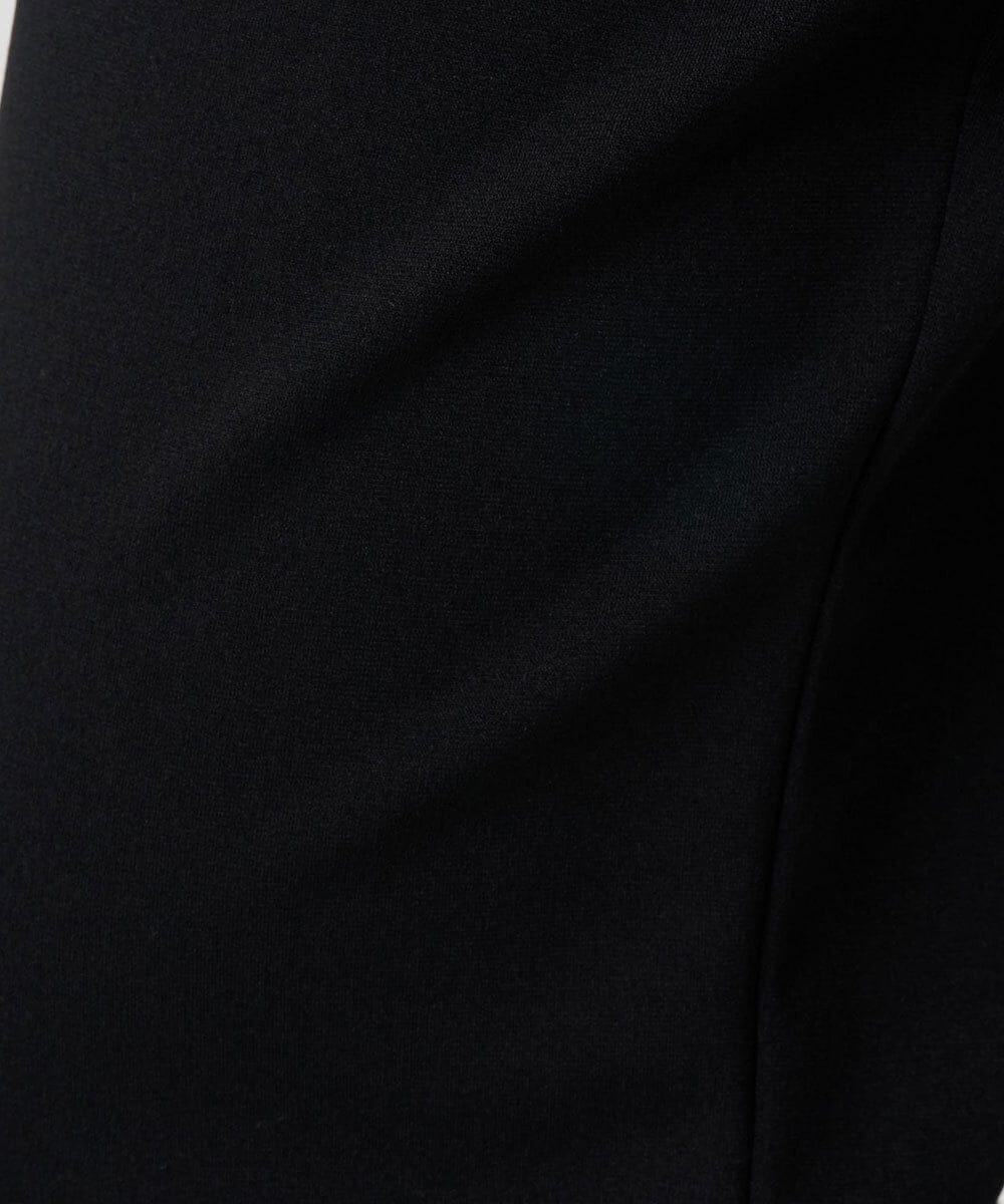 PZQCF64210 GEORGES RECH(ジョルジュ・レッシュ)  [日本製]トリコット裏起毛テーパードパンツ ブラック