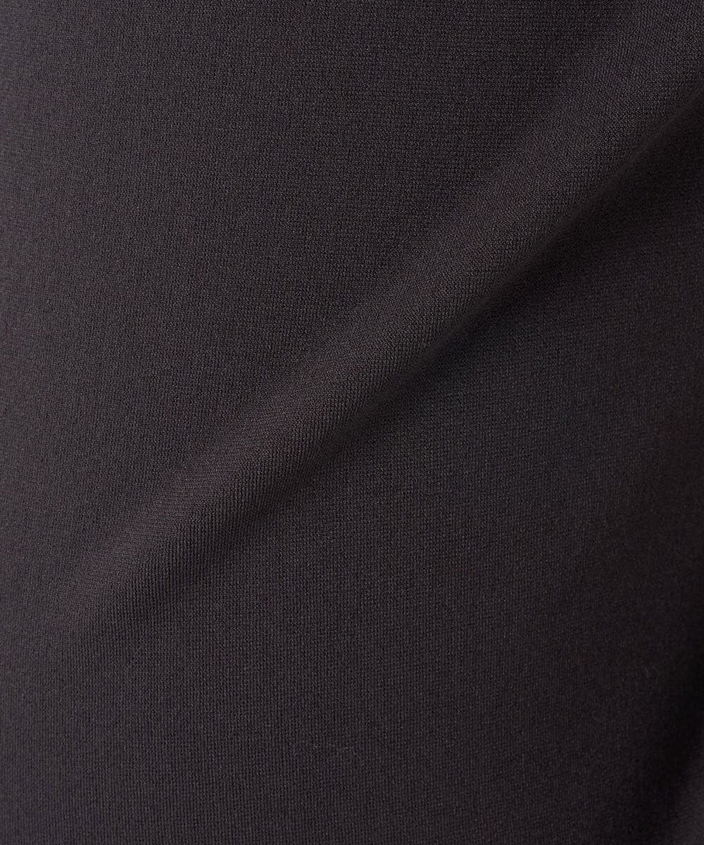 PZQCF64210 GEORGES RECH(ジョルジュ・レッシュ)  [日本製]トリコット裏起毛テーパードパンツ ブラック