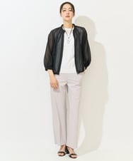 PZQGA50190 GEORGES RECH(ジョルジュ・レッシュ)  [日本製/UVカット/吸水速乾]サーラドライワイドストレートパンツ ブラック