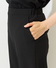 PZQGA50190 GEORGES RECH(ジョルジュ・レッシュ)  [日本製/UVカット/吸水速乾]サーラドライワイドストレートパンツ ブラック