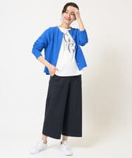 PZQGC85190 GEORGES RECH(ジョルジュ・レッシュ)  [日本製/多機能素材]ジャージーガウチョパンツ ブラック