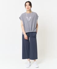 PZQGC85190 GEORGES RECH(ジョルジュ・レッシュ)  [日本製/多機能素材]ジャージーガウチョパンツ ブラック