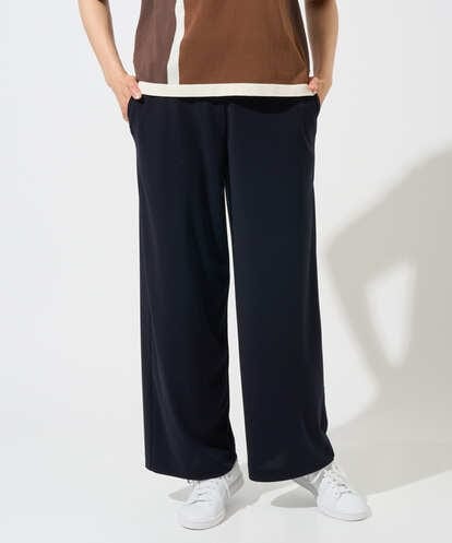 PZQGD11210 GEORGES RECH [セットアップ対応]ドライタッチジャージーワイドストレートパンツ