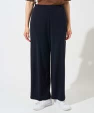 PZQGD11210 GEORGES RECH(ジョルジュ・レッシュ)  [セットアップ対応]ドライタッチジャージーワイドストレートパンツ ネイビー