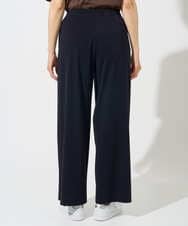 PZQGD11210 GEORGES RECH(ジョルジュ・レッシュ)  [セットアップ対応]ドライタッチジャージーワイドストレートパンツ ネイビー