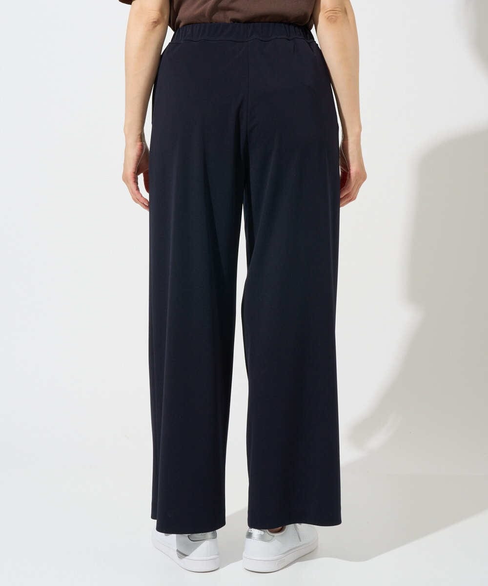 PZQGD11210 GEORGES RECH(ジョルジュ・レッシュ)  [セットアップ対応]ドライタッチジャージーワイドストレートパンツ ネイビー