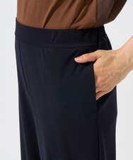 PZQGD11210 GEORGES RECH(ジョルジュ・レッシュ)  [セットアップ対応]ドライタッチジャージーワイドストレートパンツ ネイビー