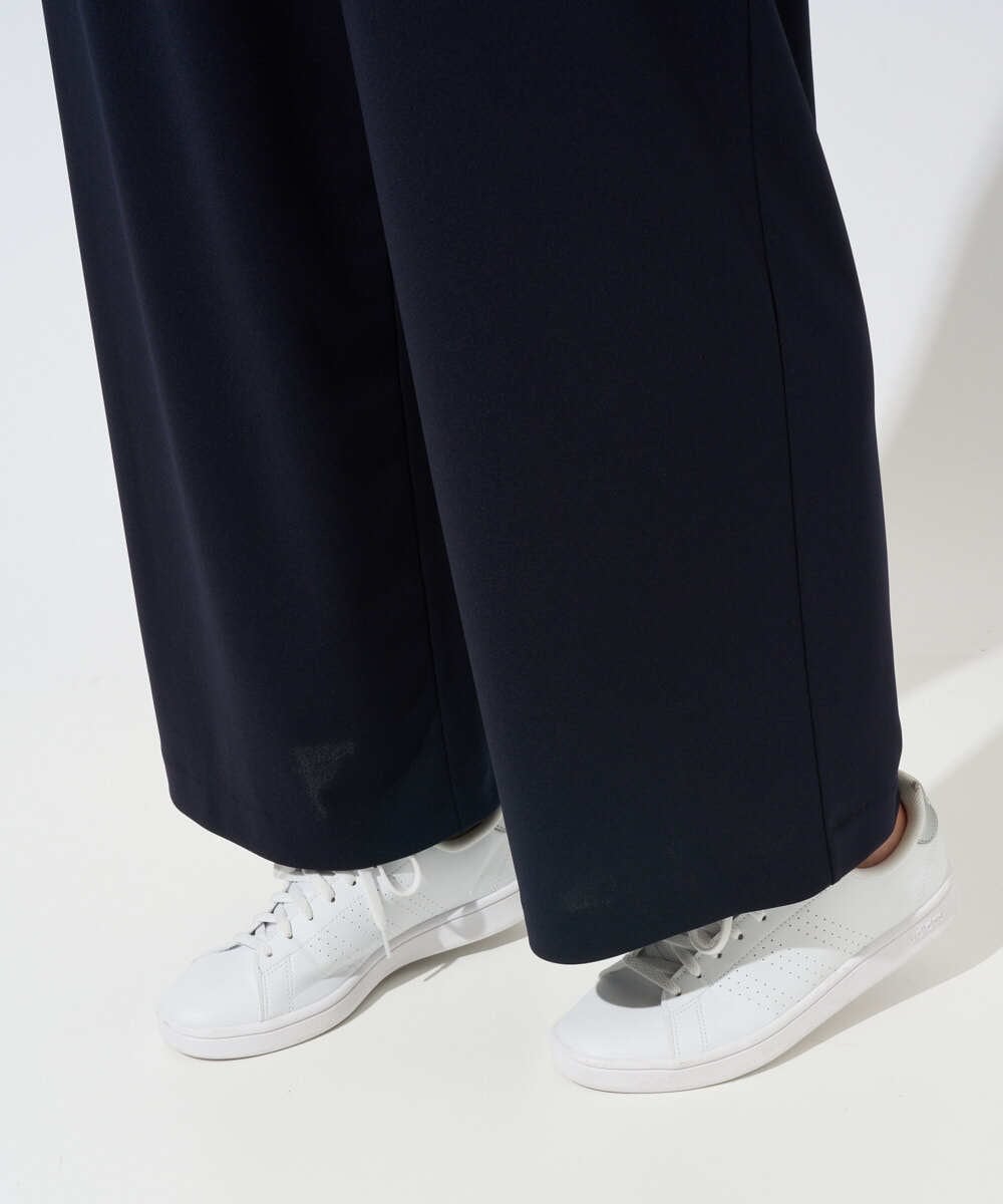 PZQGD11210 GEORGES RECH(ジョルジュ・レッシュ)  [セットアップ対応]ドライタッチジャージーワイドストレートパンツ ネイビー