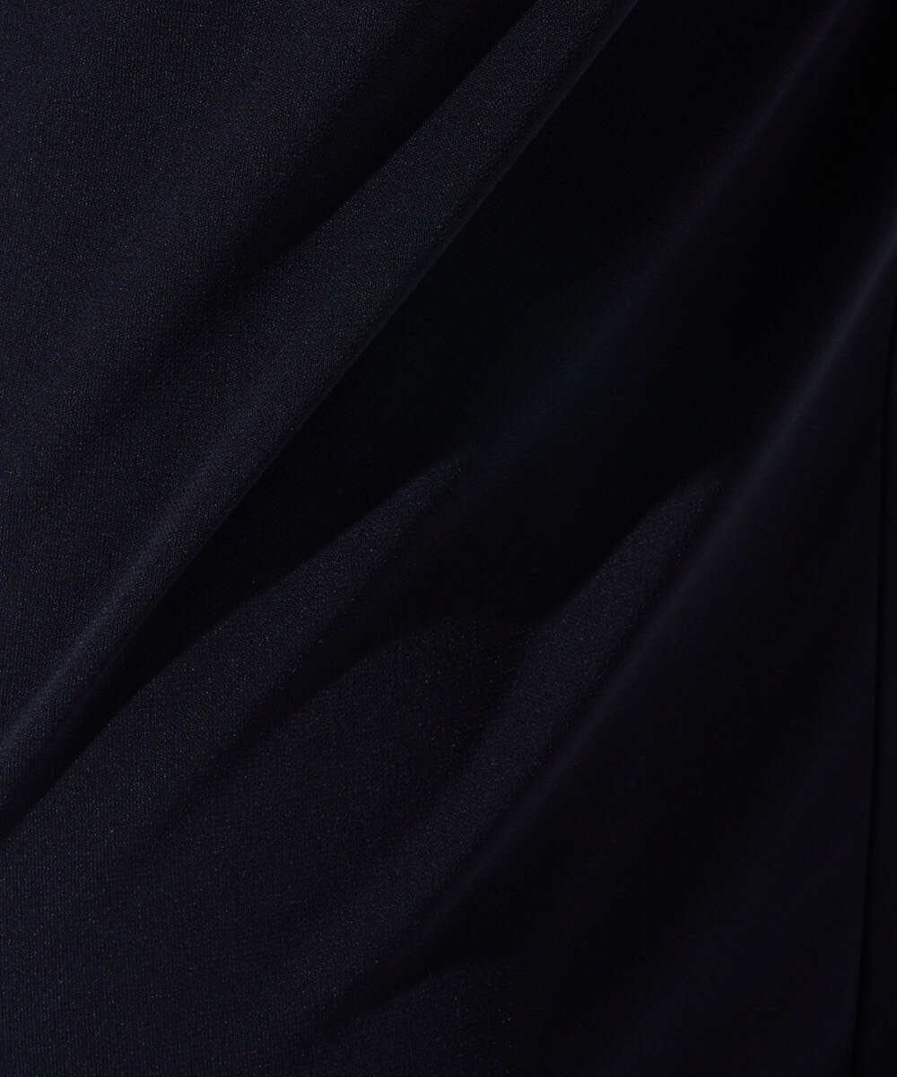 PZQGD11210 GEORGES RECH(ジョルジュ・レッシュ)  [セットアップ対応]ドライタッチジャージーワイドストレートパンツ ネイビー