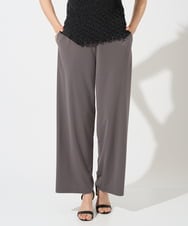 PZQGD11210 GEORGES RECH(ジョルジュ・レッシュ)  [セットアップ対応]ドライタッチジャージーワイドストレートパンツ ベージュ